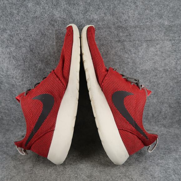 Nike Shoes Mens 13 Roshe One Casual Sneakers Athletic Trainer Red Black Running - Picture 10 of 13